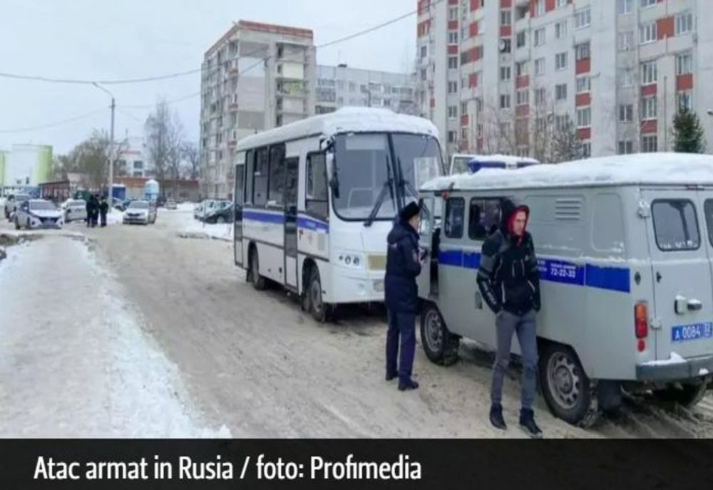 Atac armat într-o școală din Rusia - O elevă a deschis focul - Două persoane au murit, patru grav rănite