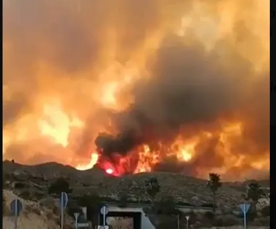 Incendiu major în vestul Spaniei, aproape de granița cu Portugalia: 12 sate evacuate