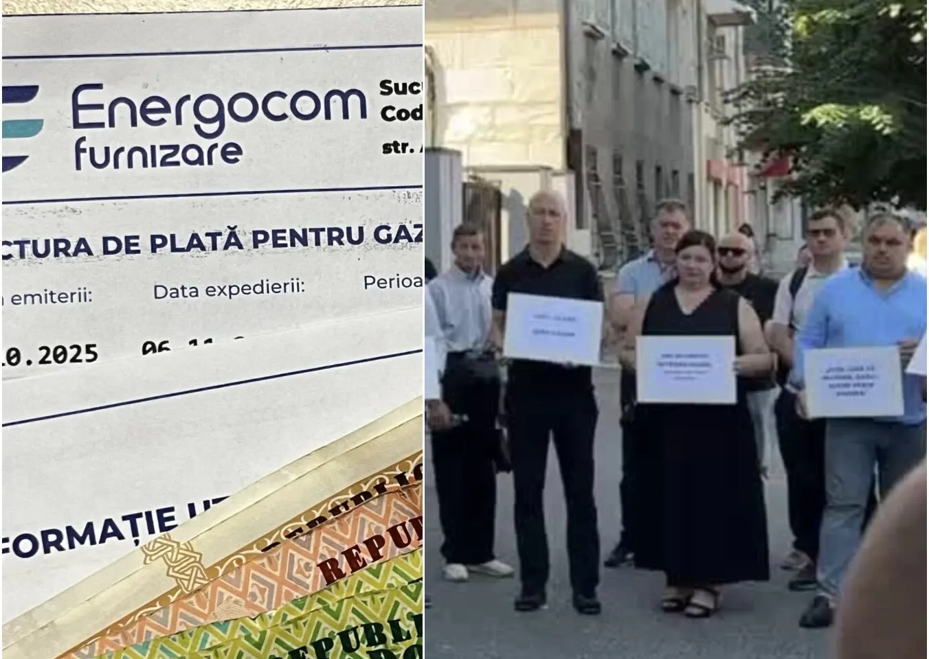 Moldovenii, loviți de scumpirea gazelor: facturile cresc cu 40% de la 1 septembrie. Oamenii au ieșit în stradă