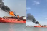 Atac cu dronă pe Dunăre, în zona Plauru. Cargo ucrainean lovit în zori, nava a luat foc 