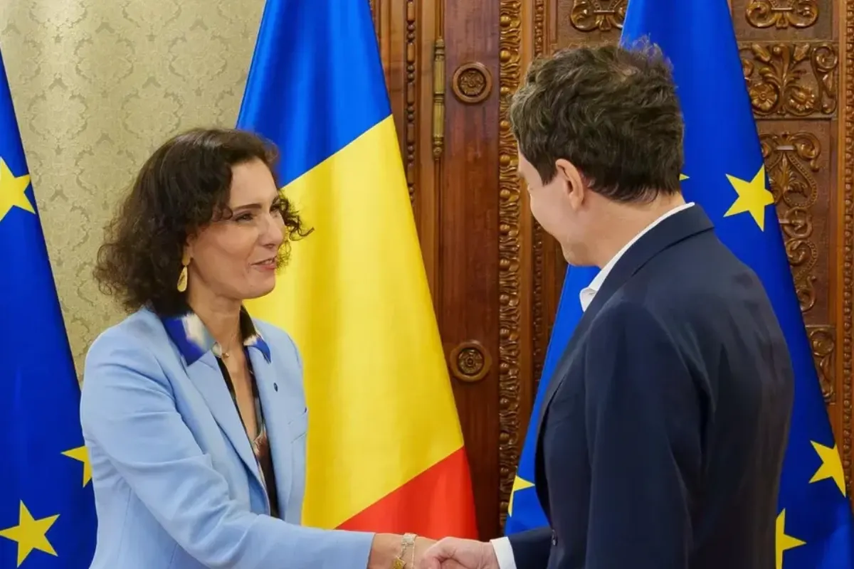 Nicușor Dan și Hadja Lahbib